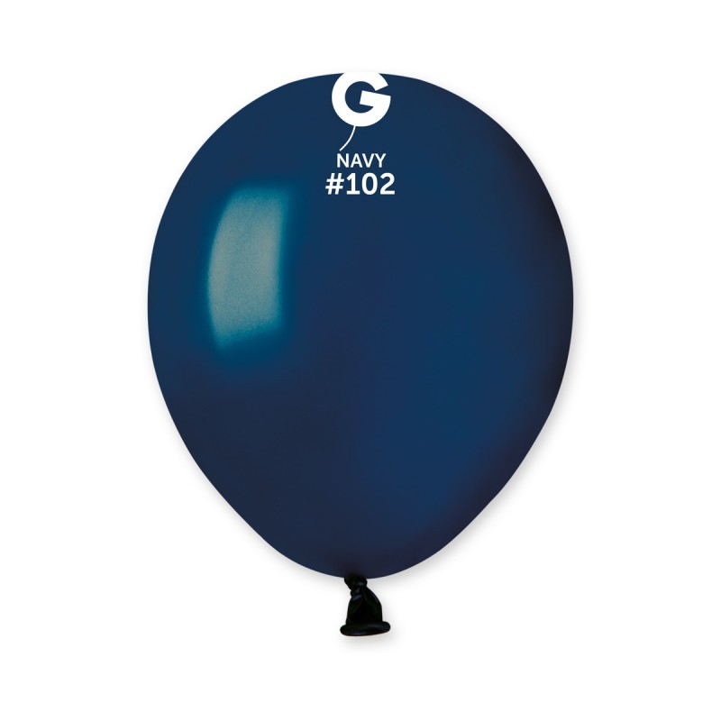 5-inch pastel navy blue latex balloons cf100