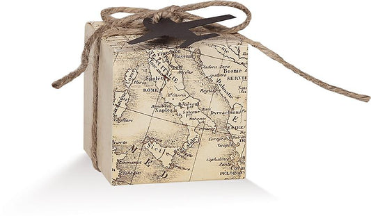Scatolina con tag aereo 5x5x5cm