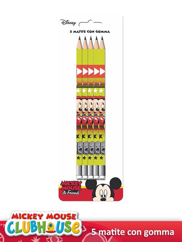 Set matite Mickey Mouse 5pz