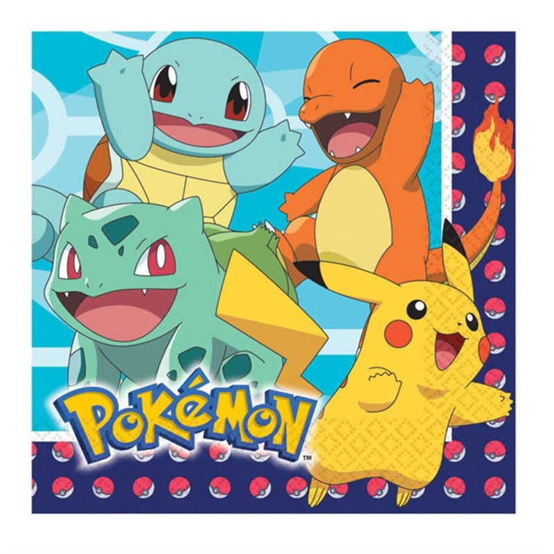 Tovagliolo 33x33 20pz Pokemon the Original