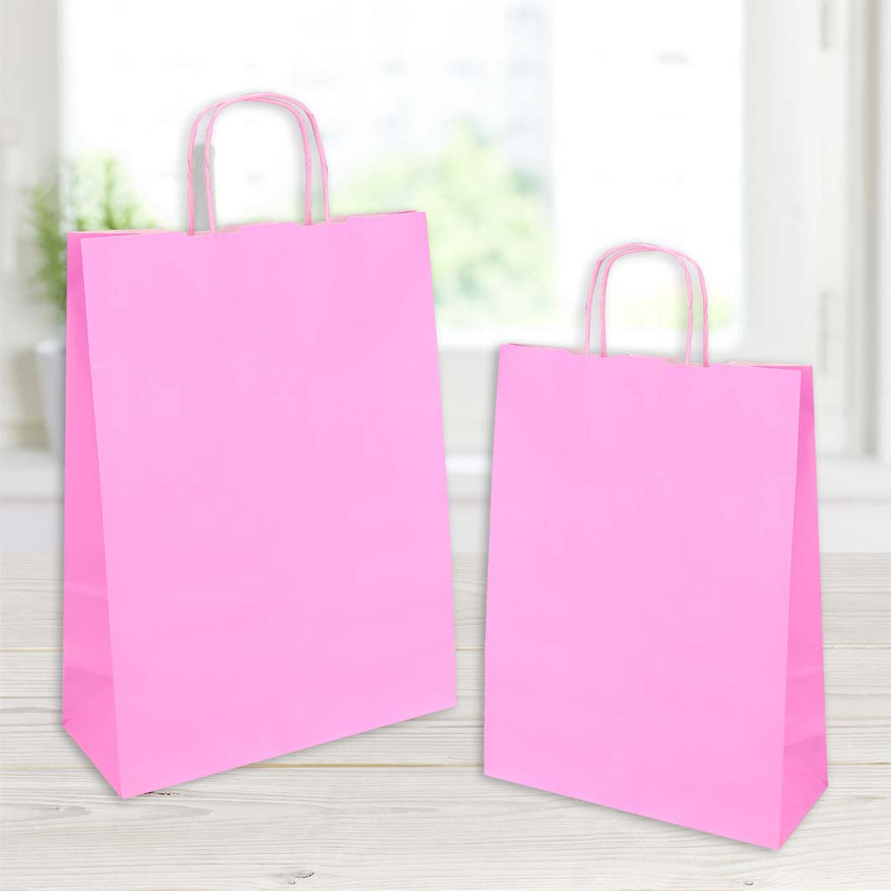 pink jolly shopper size 18x8x25cm