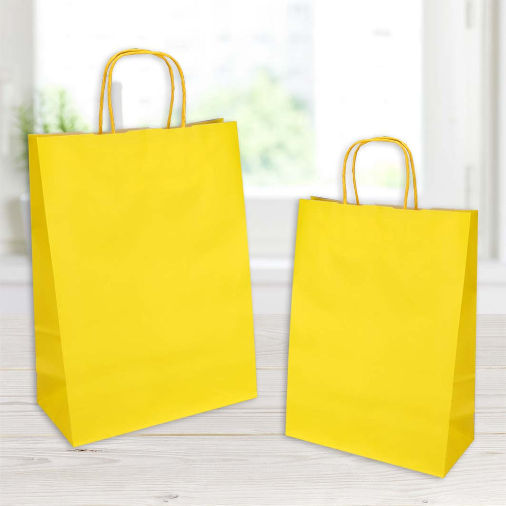 yellow jolly shopper size 46x14x49cm kraft
