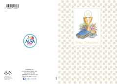 First Communion greeting card with chalice