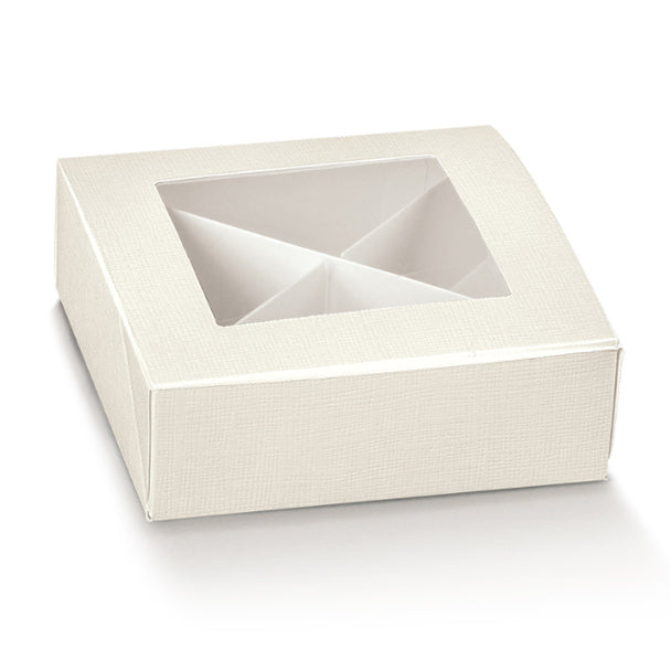 prat.c/f120x120x40mm white silk