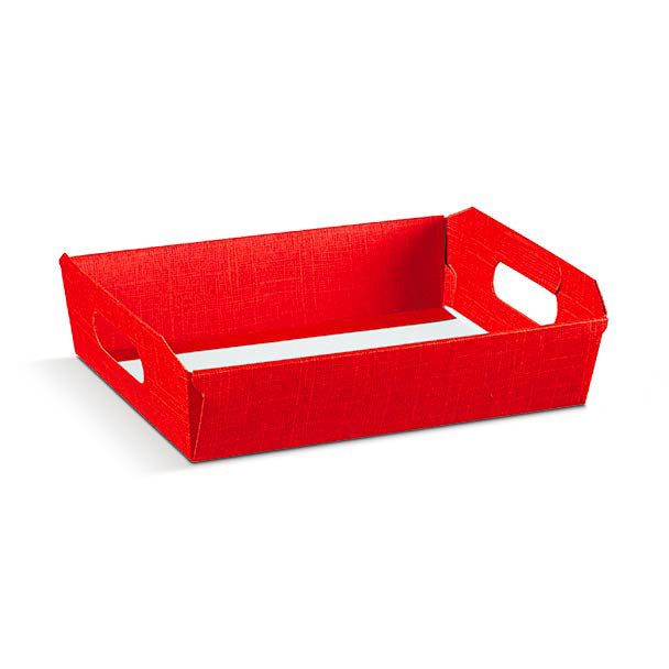 basket i.220x160x50 red silk