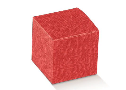 pieghevole 80x80x80mm seta rosso