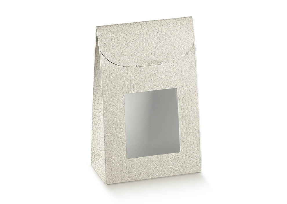 90x45x130 white leather bag