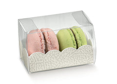 PVC pencil case.160x50x50mm white leather with tray