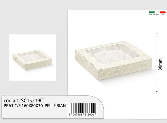 prat.c/f160x80x30   pelle bianco