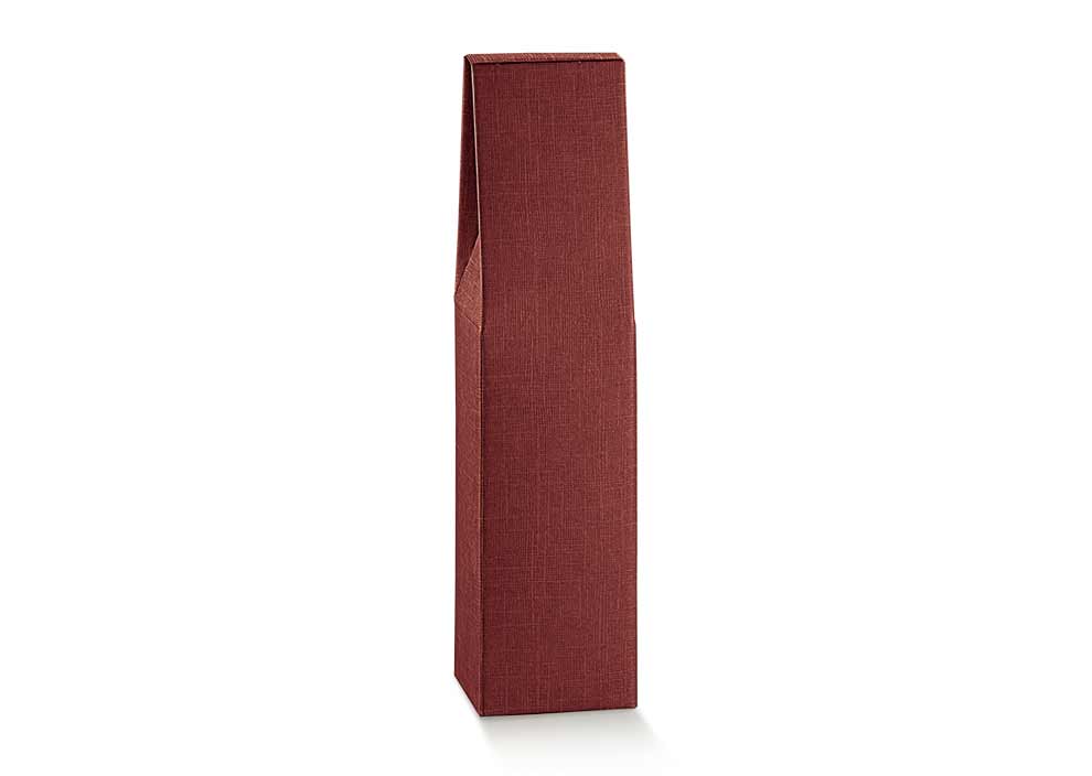 1 bottiglia f.to 90x90x370mm seta bordeaux