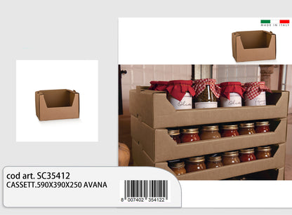 Cassetta 59x39x25cm avana
