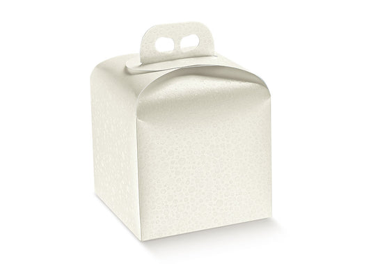 scatola per panettone  200x200x180 sfere bian