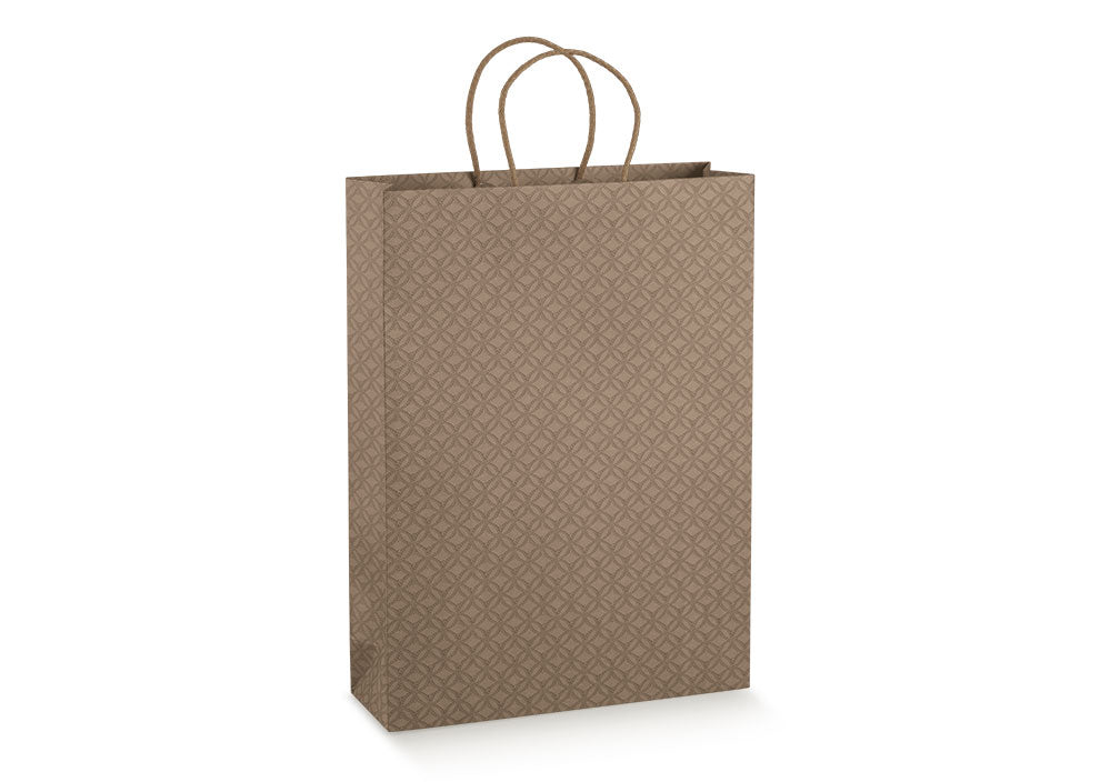 Shopper 27,5x9,5x38cm  matte cuoio