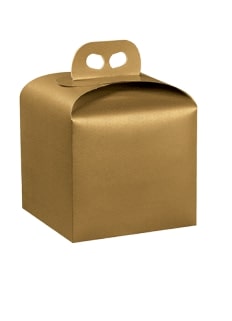 scatola per panettone  200x200x180 skin oro