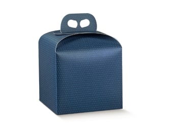 scatola per panettone  200x200x180 spot blu