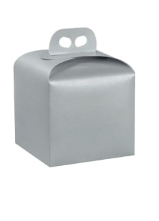 Panettone box 200x200x180mm silver skin