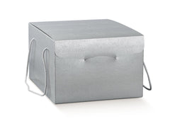 Scatola Segreto 29x35,5x19,5cm skin argento