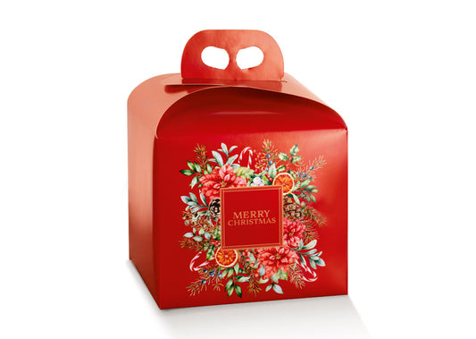 scatola per panettone  200x200x180 botanical
