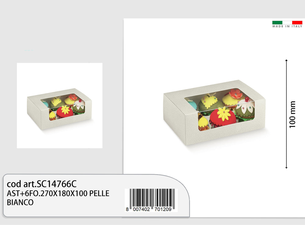 ast+6fo.270x180x100mm white leather