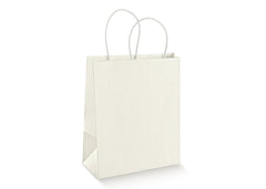 Shopper 19x9x38cm white spheres