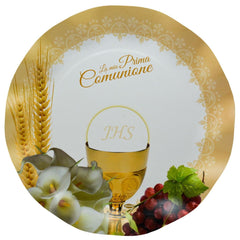 21 cm first communion plates 8 pcs