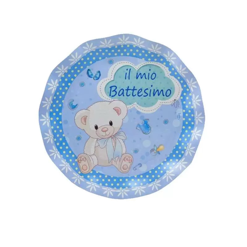 21 cm christening plates, 8 pcs