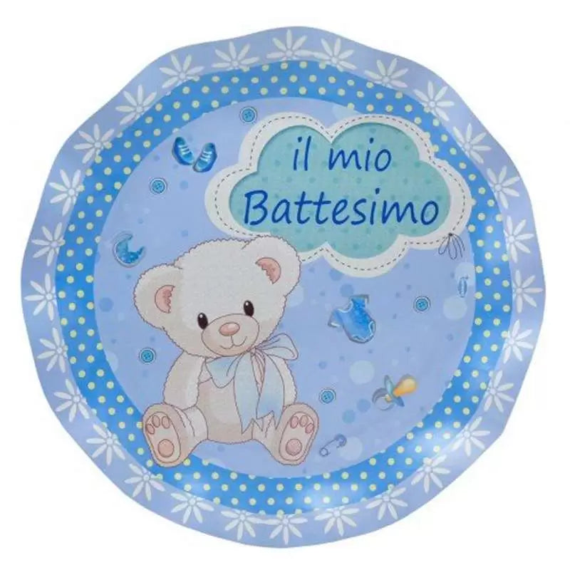 27 cm plates "my Baptism" boy