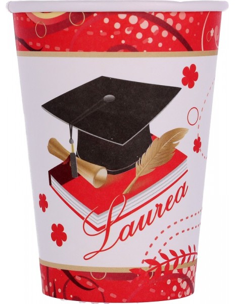8-piece "Graduation" paper cups