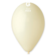 12-inch pastel ivory latex balloons cf100