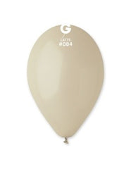 12-inch pastel milk latex balloons, 50 cf.
