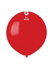 19-inch pastel red latex balloons, 25 pcs