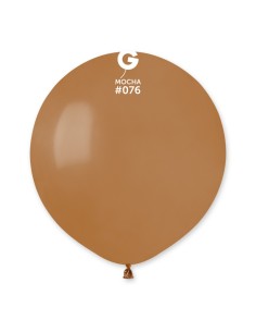 19-inch pastel mocha latex balloons, 25 pcs