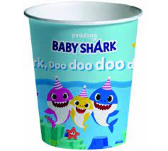 bio bicchiere baby shark 250 ml cf 8