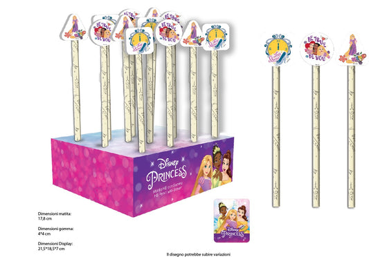 Principesse Disney matita con gomma