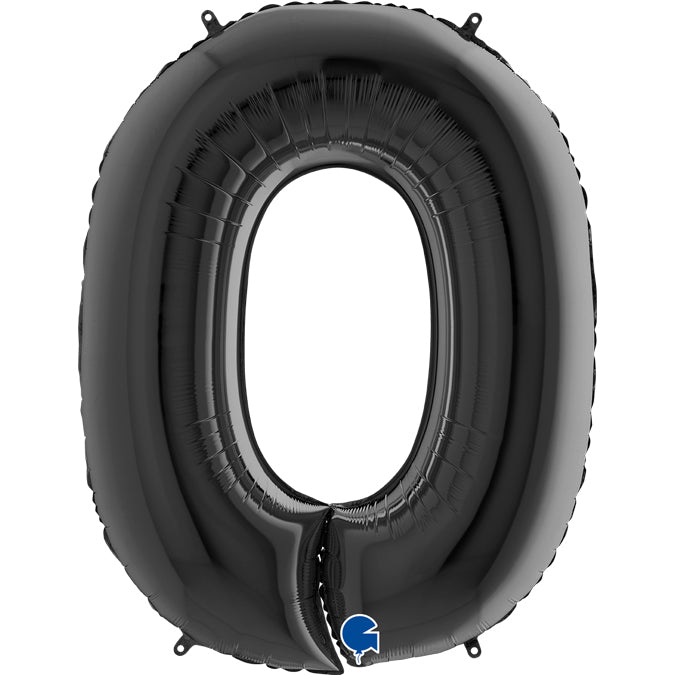 number 0 foil 100cm/40inch black