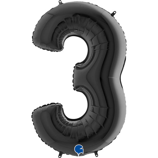 numero 3 foil 100cm/40inch nero