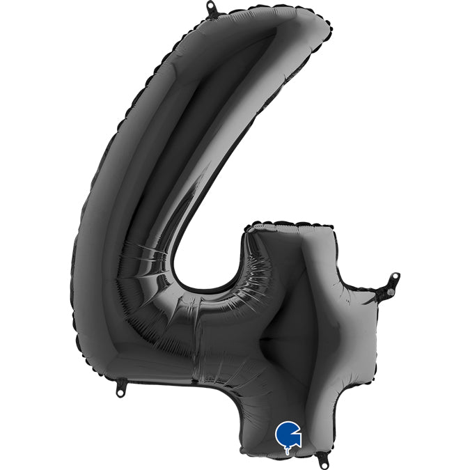 number 4 foil 100cm/40inch black