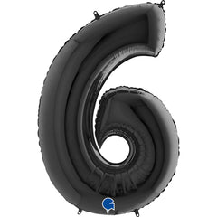 number 6 foil 100cm/40inch black