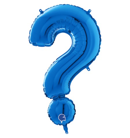number balloon ? foil 100cm/40inch blue
