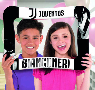 Pallone foil Cornice Photo Booth 40 x 58 cm Juventus pz1