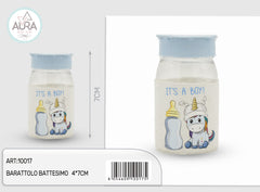 barattolo baby unicorno celeste