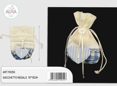 bag with blue heart