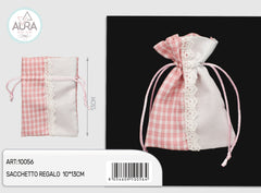 pink lace bag 10x13cm