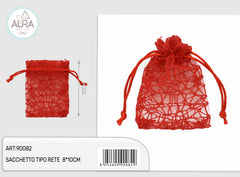 sacchetto spider rosso 8x10cm