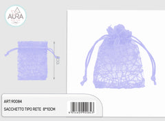 lilac spider bag 8x10cm