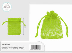 8x10cm pistachio green spider bag