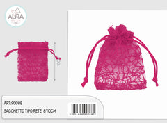 sacchetto spider fuxia 8x10cm