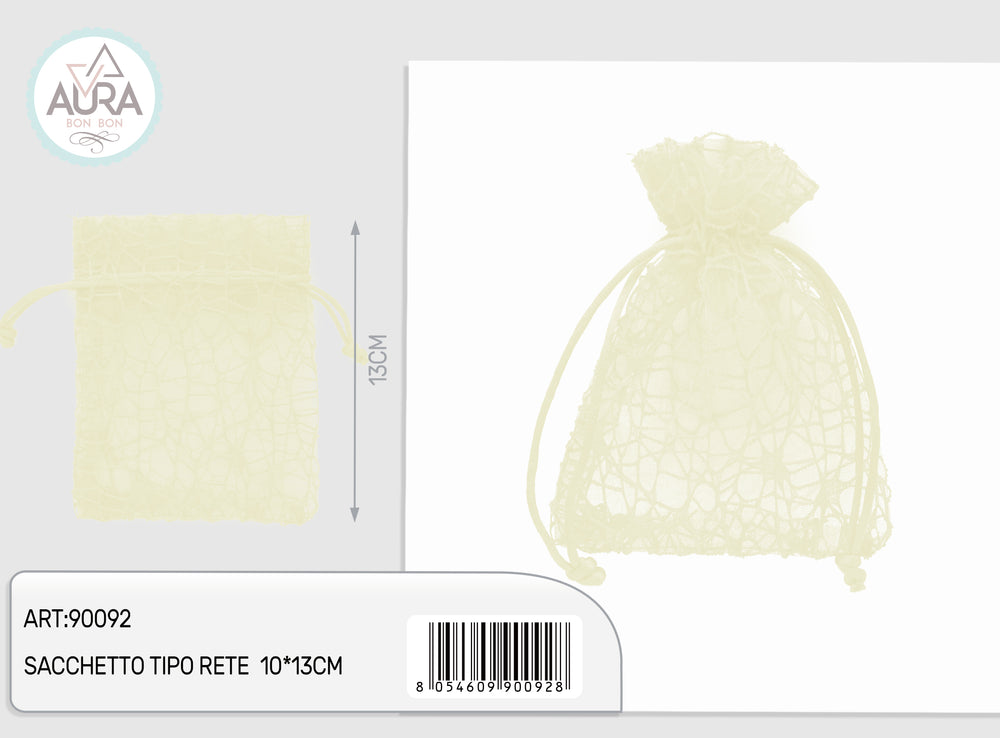 sacchetto spider crema 10x13cm