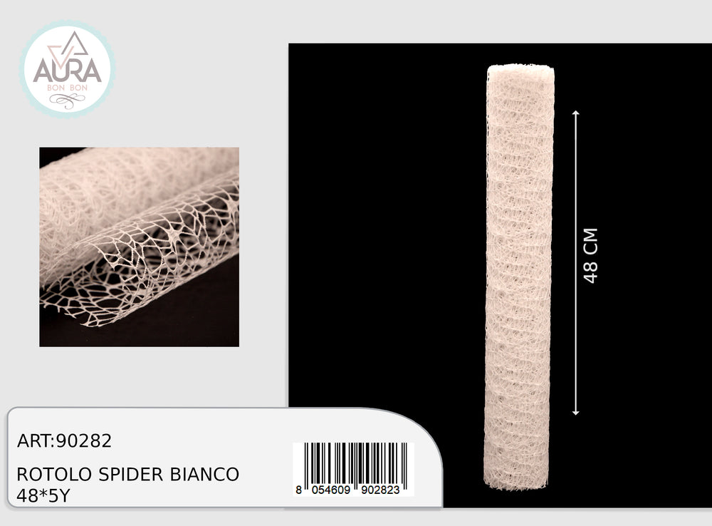 Rotolo organza spider 48cmx5y bianco