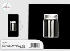 3x4cm glass jar with aluminum lid